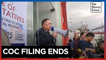 Comelec ends filing of COCs