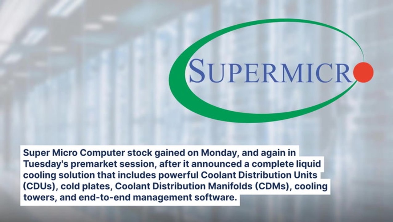 Super Micro Computer Shares Jump As AI Servers And Liquid Cooling Solutions Deliver Positive News