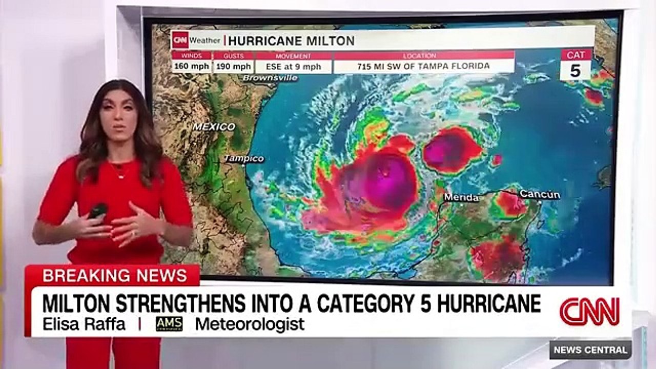 Hurricane Milton explodes into a Category 5 on track to Florida Gulf Coast