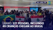 Repatriação do Líbano: mais de 227 pessoas, sendo 49 crianças, chegam ao Brasil