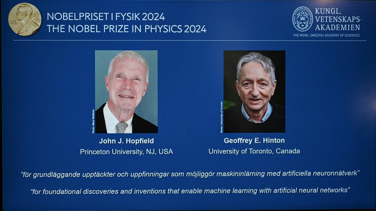 KI-Pioniere John Hopfield und Geoffrey Hinton bekommen Physik-Nobelpreis