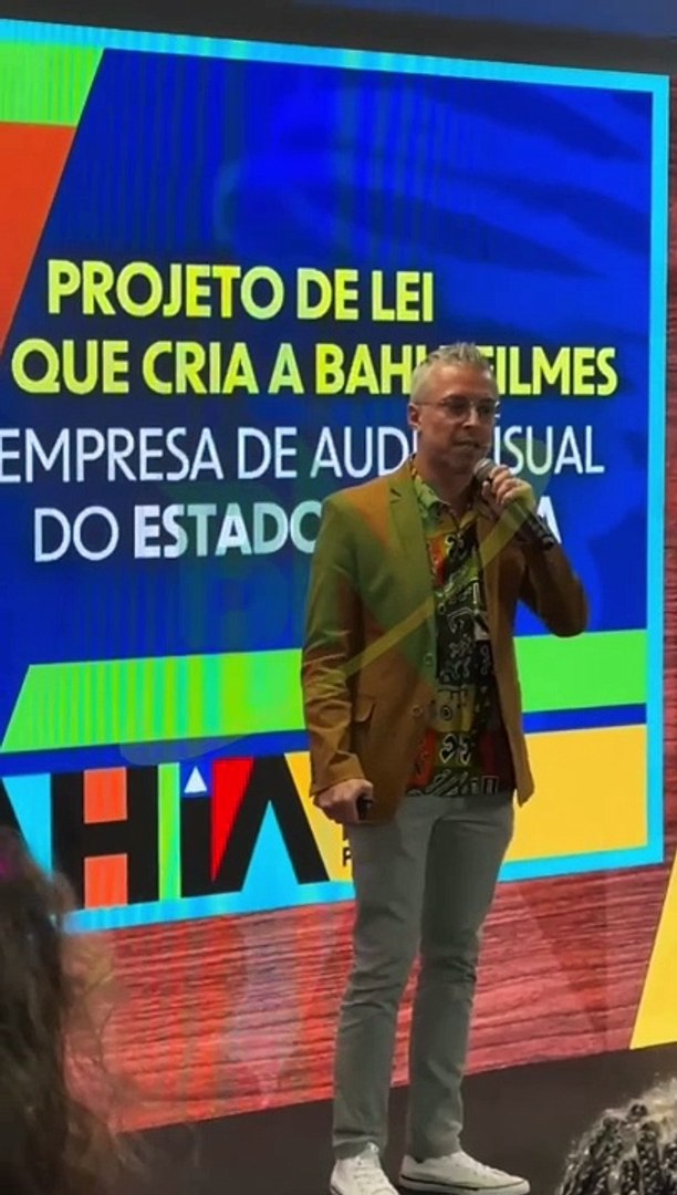 Bruno Monteiro apresenta a Bahia Filmes empresa de audiovisual do estado da Bahia
