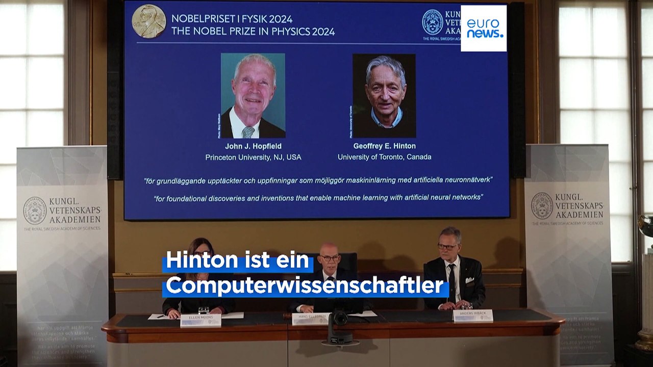 John Hopfield und Geoffrey Hinton erhalten den Nobelpreis für Physik für ihre Arbeit an neuronalen Netzen