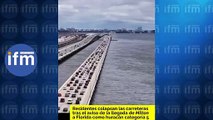 Huracán Milton - vías colapsadas por evacuación masiva en Florida