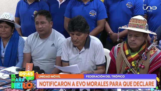 HABLA EVO MORALES SOBRE SU NOTIFICACIÓN