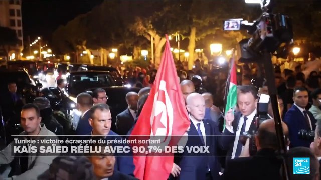 Décryptage : en Tunisie, avec 90,7% des voix, la victoire écrasante du président Kaïs Saïed