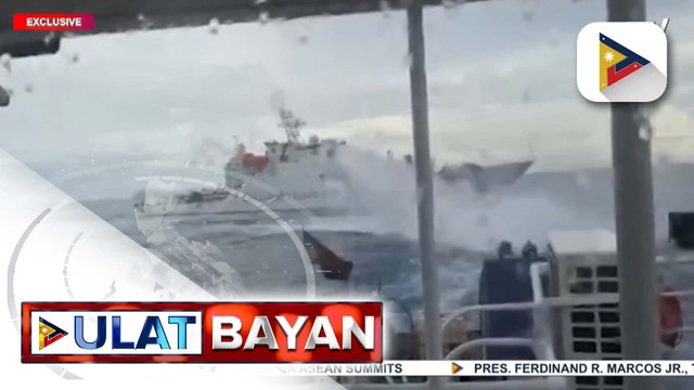 Barko ng BFAR, dinikitan at binomba ng water cannon ng barko ng China