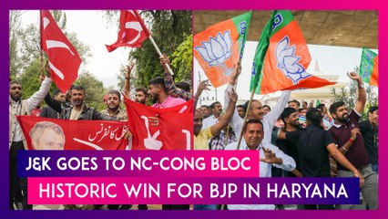 NC-Congress Bloc Wins 1st J&K Election In A Decade, BJP Set For Historic Haryana Hat-Trick