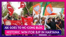 NC-Congress Bloc Wins 1st J&K Election In A Decade, BJP Set For Historic Haryana Hat-Trick