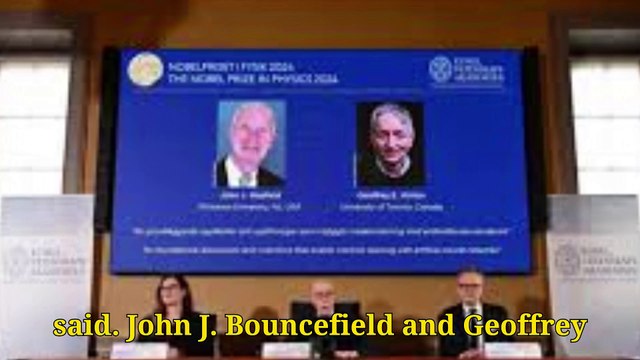 Nobel Physics Prize Awarded for Pioneering A.I. Research by 2 Scientists - Made with Clipchamp