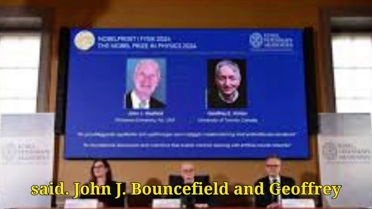 Nobel Physics Prize Awarded for Pioneering A.I. Research by 2 Scientists - Made with Clipchamp