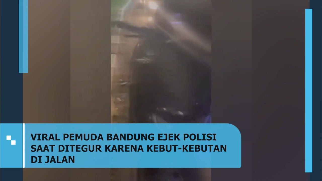 Viral, Pemuda Bandung Ejek Polisi Saat Ditegur Karena Kebut-kebutan di ...