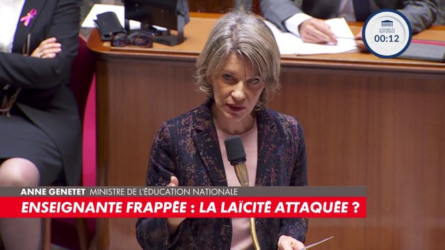 Echange entre Gérald Darmanin, député Ensemble pour la République, et Anne Genetet, ministre de l’Education nationale