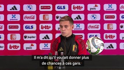 Belgique - Trossard : "Avec Tedesco, on ne s'était pas quittés sur une mauvaise note"