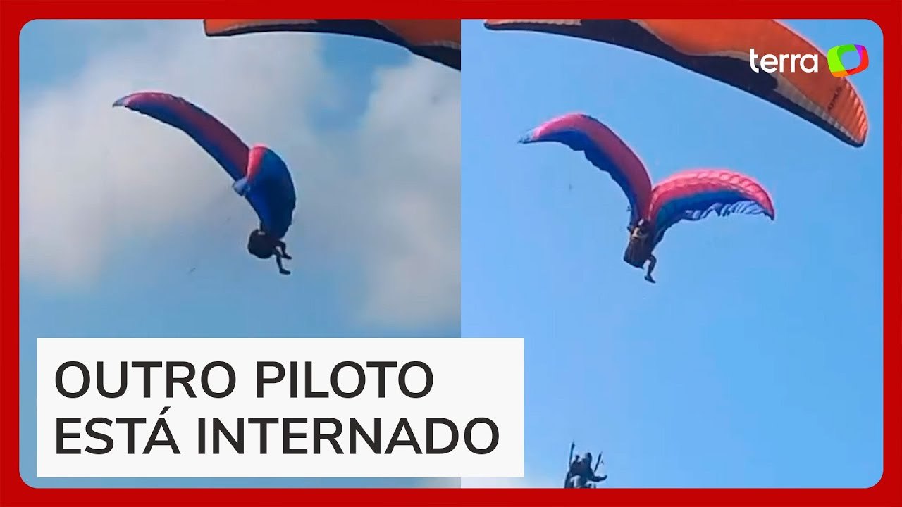 Piloto morre após parapentes se enroscarem no ar no litoral de São Paulo