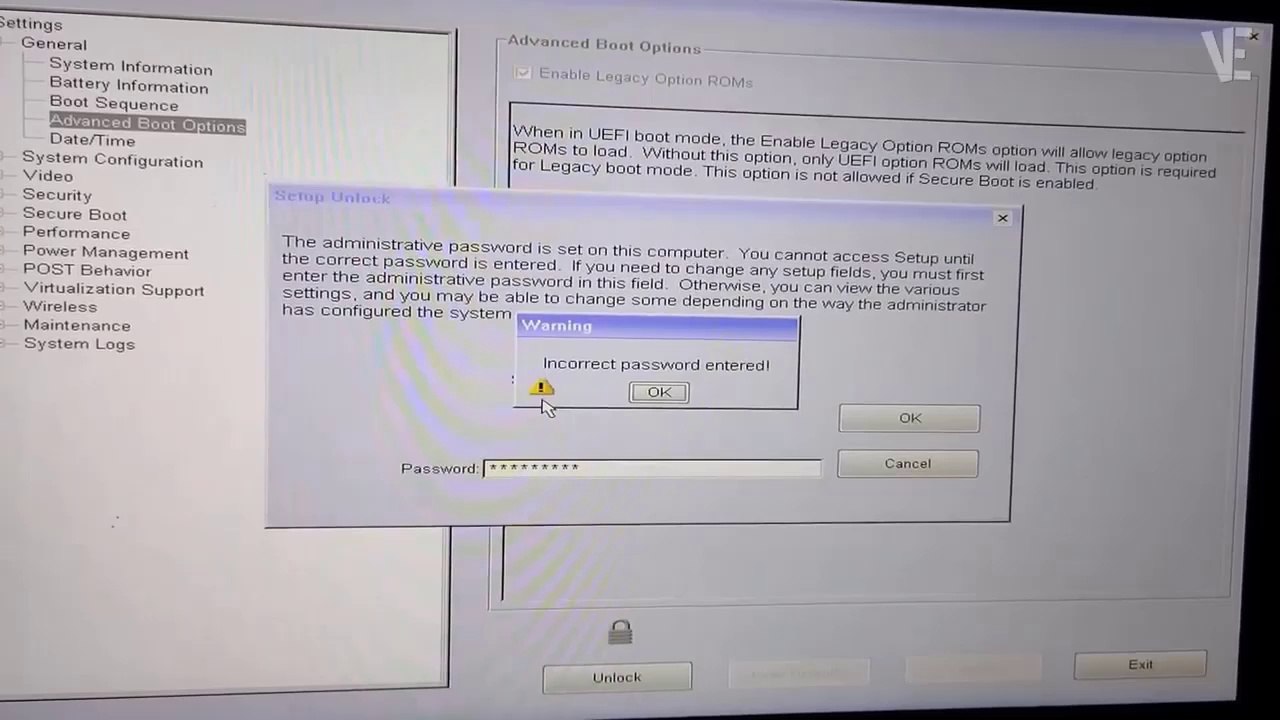 How to Bypass / Reset Forgotten BIOS Password on Dell Laptops