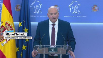 Tellado: "El PP asume su responsabilidad, pero el Gobierno tiene el deber de actuar ahora"