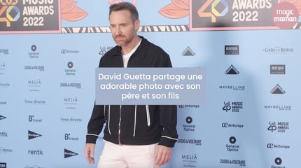 下载视频: David Guetta partage une adorable avec son père et son fils