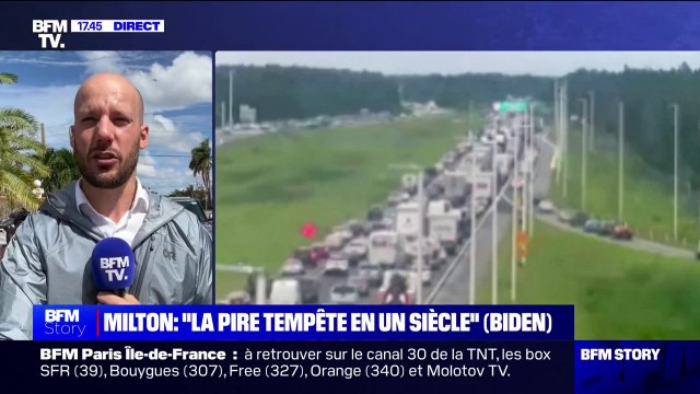 États-Unis: l'ouragan Milton pourrait être la pire tempête en Floride en un siècle , d'après Joe Biden