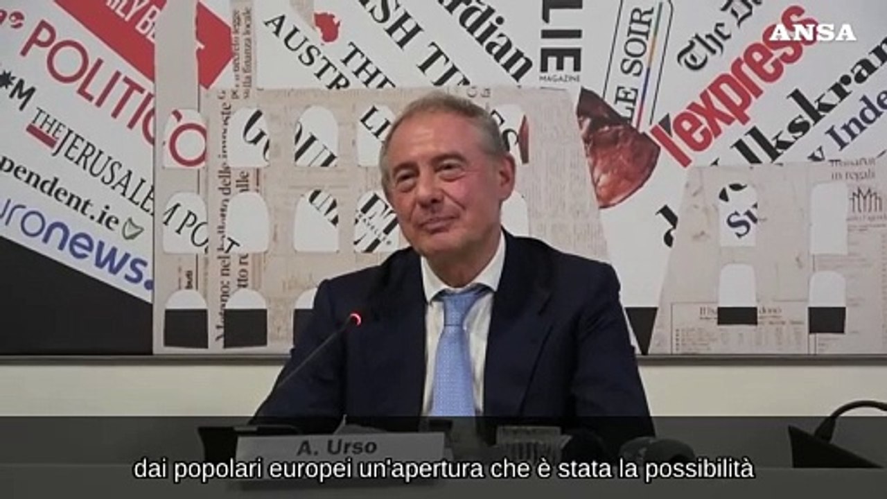 Urso: "Weber ci conforta che siamo sulla strada giusta per l'auto"