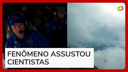 Grupo de 'caçadores' voa dentro do olho do furacão Milton para coletar dados