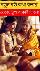 নতুন বউ কথা বলার থেকে চোখ থাকাই ভালো 