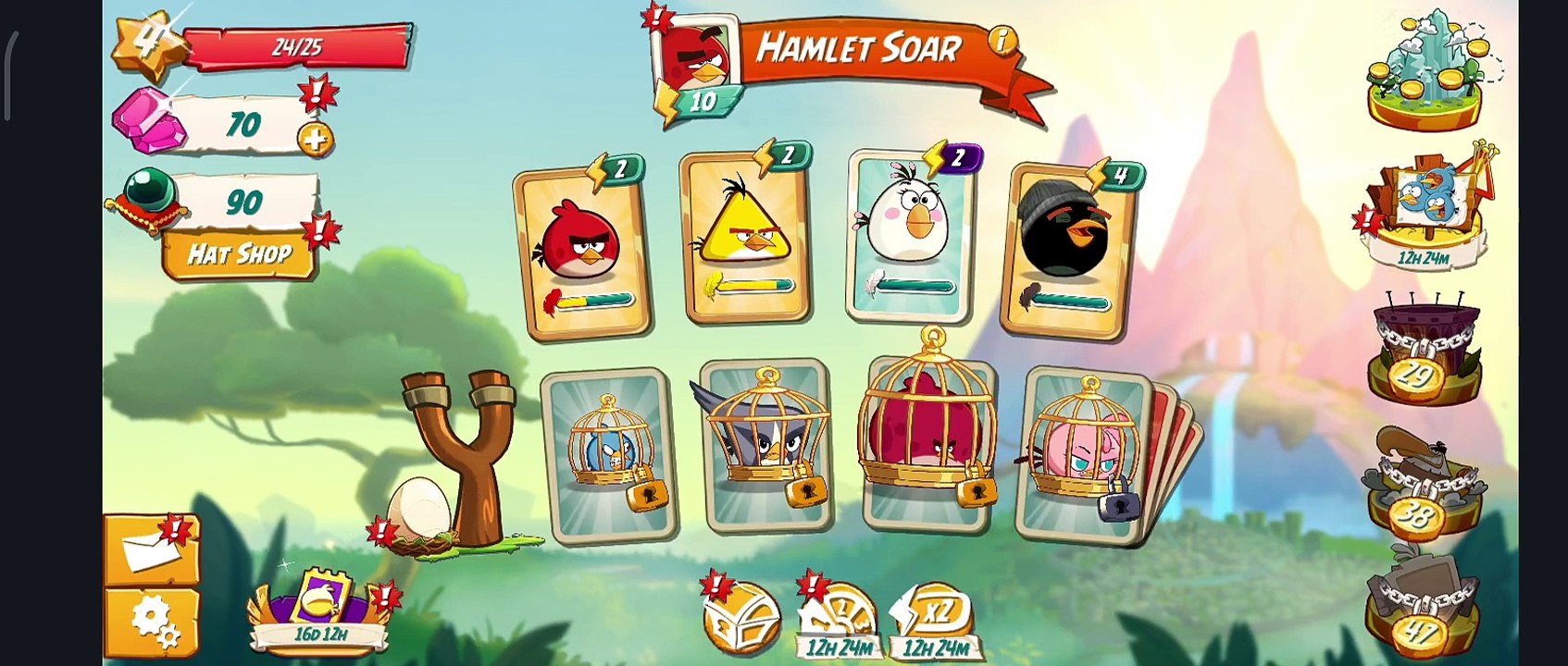 Angry Birds 2 level 24 Game play