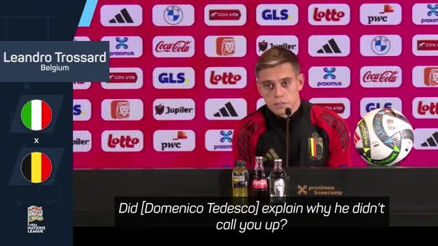 'No bad blood' with Tedesco, claims Trossard