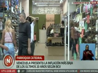 Según el BCV Venezuela está presentando la inflación más baja en los últimos 20 años