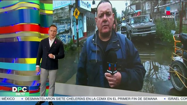 Las intensas lluvias provocan inundaciones en Xochimilco, así se encuentra en estos momentos