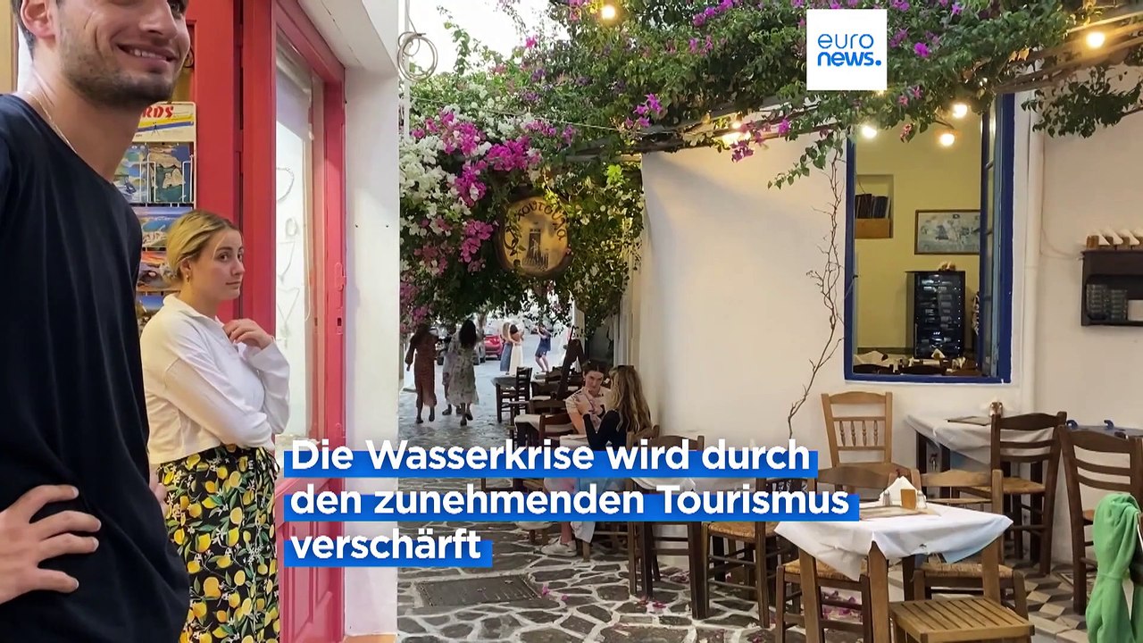 Griechische inseln: entsalzung des seewassers gegen wasserknappheit
