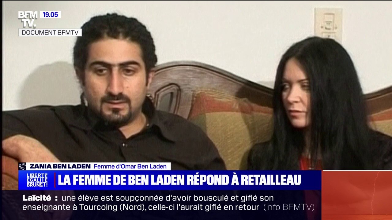 "Nous allons faire appel": La femme d'Omar Ben Laden, fils du terroriste Oussama Ben Laden, qui est visé par "une interdiction administrative du territoire", réagit sur BFMTV