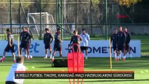 A Milli Futbol Takımı, Karadağ maçı hazırlıklarını sürdürdü