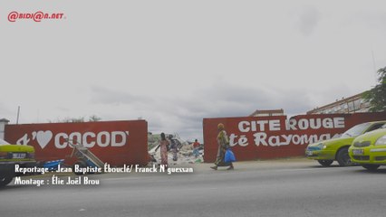 Cocody/destruction du marché installé sur le site de la cité Rouge et déguerpissement des chambres illégalement occupées