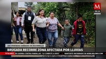 La Jefa de Gobierno Clara Brugada, recorrió las zonas de Xochimilco afectadas por las lluvias