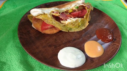 Chicken sausage sandwich | Quick breakfast