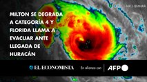 Milton se degrada a categoría 4 y Florida llama a evacuar ante llegada de huracán