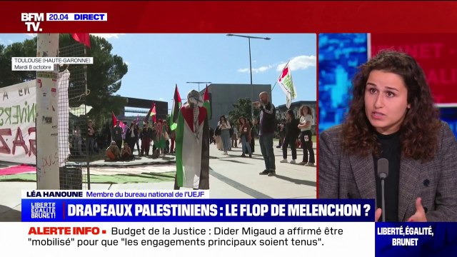Drapeaux palestiniens dans les universités: Jean-Luc Mélenchon a libéré la parole violente , pour Léa Hanoune (UEJF)