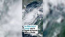 Joe Biden insta a evacuar ante la llegada del huracán Milton a Florida