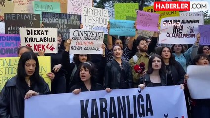 Trabzon'da Kadın Cinayetlerine Karşı Protesto Yürüyüşü