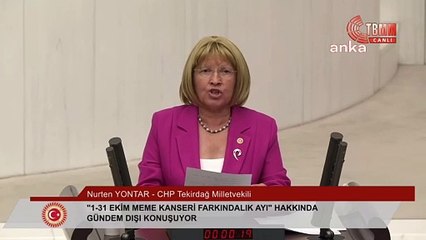CHP'li Yontar, meme kanserinde erken teşhise dikkat çekti; peruğunu çıkardı