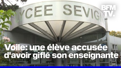 下载视频: Tourcoing: une lycéenne accusée d’avoir giflé une enseignante qui lui demandait de retirer son voile