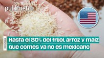 Hasta 80% del frijol, arroz y maíz que comes ya no es mexicano... es gringo
