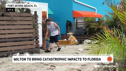 Fort Myers Beach empties out ahead of Hurricane Milton