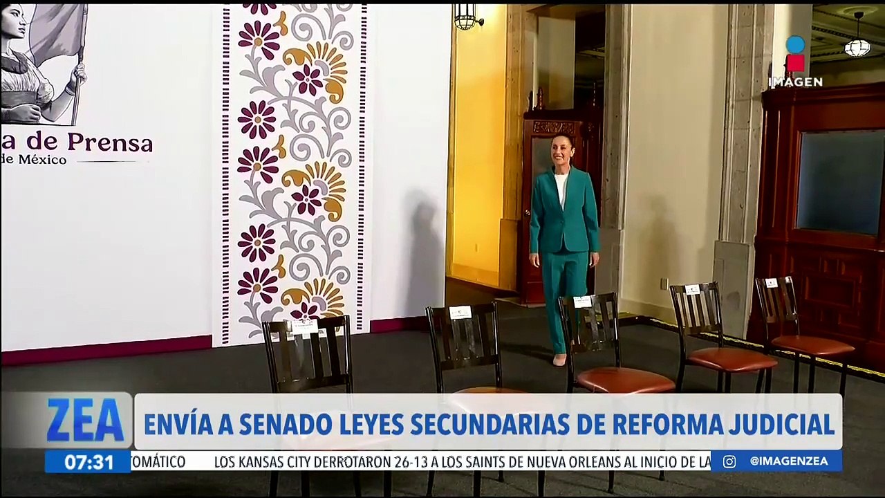 Claudia Sheinbaum envía iniciativas de reforma para elección de jueces y ministros