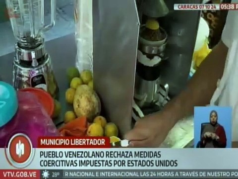 Ciudadanos repudian las medidas coercitivas impuestas por el imperio norteamericano
