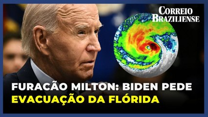 "Evacuem agora", diz Biden enquanto a Flórida se prepara para furacão Milton