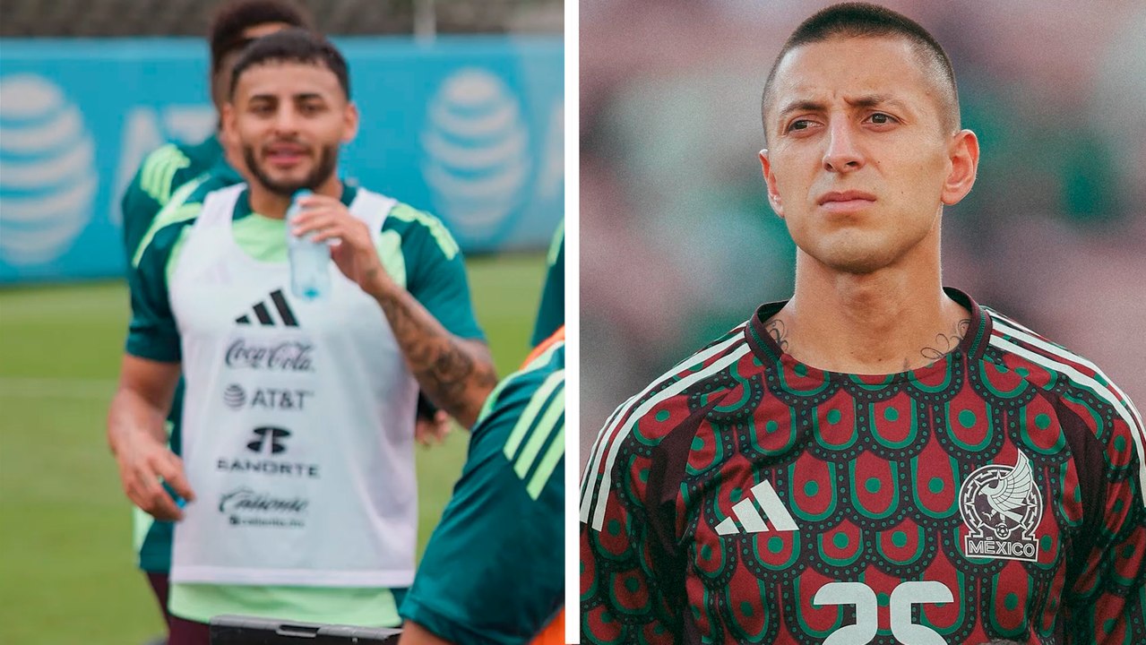 Alexis Vega se burla de 'Piojo' Alvarado en pleno entrenamiento de la Selección Mexicana: "Aguas con los cuetes"