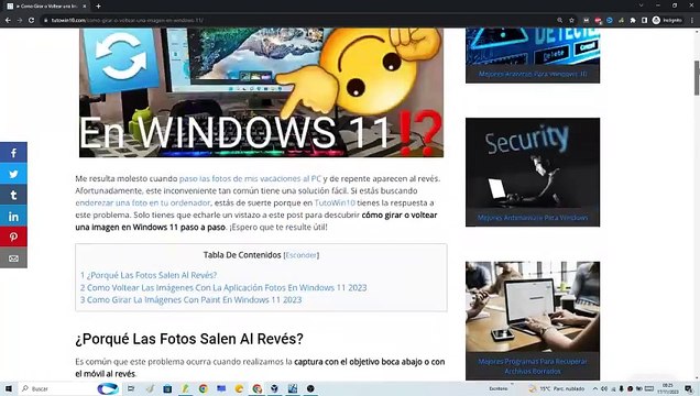 Como VOLTEAR o GIRAR IMÁGENES en WINDOWS 11 (2 FORMAS DIFERENTES) FÁCIL y RÁPIDO