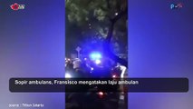Mobil Ambulance Tertahan Balap Liar di Taman Mini
